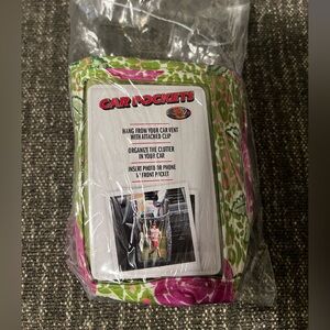 NWT Charm 14 Car Pocket Floral Vent Organizer